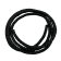 Rome Round Hollow Braided Style - 6mm - Black