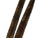 v cross braided leather cord -15mm- BROWN