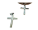 Stainless steel pendant: SSP-714 4x2.5cmx2.5mm (Steel)