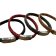 SPIRAL BRAIDED LEATHER CORDS - 8X4MM - MATT BLACK