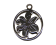 Stainless Steel Pendant: SSP-160 27mm (Steel) Flower