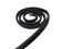 Walnut Braided Leather Cord - 12x6mm - Black