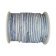 Round Leather Cord - 3mm - Vintage Blue with White base
