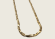 Twisted Square Boston Chain Necklace - Gold - 2mm - Item 903