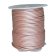 Round leather cord-2mm - Metallic rose