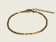 Twisted Square Boston Chain Bracelet - Gold - 2mm - Item 903