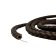 Rome Round Hollow Braided Style - 6mm - Brown