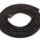 Ambiente Oval Braided Leather Cord - 7*3mm - Dark Brown