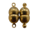 brass Magnetic clasp MG11-8 by 17mm-Antique Gold