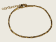 Twisted Square Snake Chain Bracelet – Gold - 1.5mm - Item 997