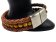 Combination Gemstone and Leather Bracelet - Style 166
