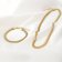 Gold Plated Stainless Steel Necklace - 522