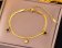 Gold plated stainless steel Bracelets - 36