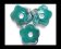 Ceramic beads - 29*5mm (Dark Blue AB)