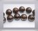 Ceramic Beads - 25mm (Brown)