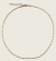 Twisted Square Boston Chain Necklace - Gold - 2mm - Item 903