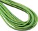 Round Stitched Nappa Leather Cord-4mm-crocodile style green