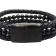 Combination Gemstone and Leather Bracelet - Style 158