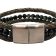 Combination Gemstone and Leather Bracelet - Style 162