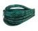 Italia Flat leather with with crossed lines-5MM-Turquoise