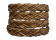 Ibiza braided leather cords - 11*6mm- vintage dark tan
