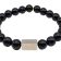 Black Onyx Gemstone Bracelet: Style-574 (10mm)