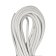 Real Round Nappa Leather Cord - White 5mm