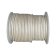 Round Leather Cord - 2,5mm - Metallic Silver