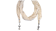 Scarf With Beads - Style 15 - Cream