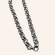 Semicircle Wire Belcher Chain Necklace - Silver - 6mm - Item 988