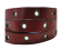 Flat leather with hollow rivets - 10MM-SE-Dark Red