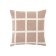 Dark Cream Cotton Cushion with Squares