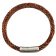 Spiral Braided Leather Bracelet - Style 339