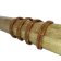 v cross braided leather cord -10mm- DARK TAN