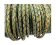 Oslo Round Braided Leather Cord- 5mm-Vintage Green