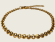 Triangle Wire Belcher Chain Bracelet - Gold - 2mm - Item 987