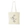 Cotton Tote Bag with Line Art