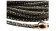 Round stitched nappa leather cord Stingray Style -Brown -4mm