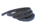 Argentine Braided Leather Cord - 8x3.5mm - Vintage Blue