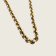 Triangle Wire Belcher Chain Necklace - Gold - 2mm - Item 987
