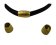 Zamak magnetic clasp: MGL 8 6mm (Gold Matt)