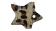 KC-Key Cord Star Shape 4cm light leopard hair-on