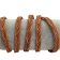 Kansas Braided Leather Cord - 8x3mm - Dark Natural