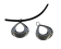 Stainless steel pendant: SSP-556 27x27MM (Steel)