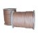 Round leather cord-2mm - Metallic rose