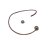 Zamak magnetic clasp: MGL 5 6MM (steel)