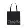 Black Cotton Tote Bag with Cactus
