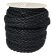 Tuscon Braided Leather Cords - 14x3.5mm - Matt Black