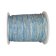 Round Leather Cord - 2mm - Vintage Sky Blue with White Base