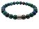 Azurite Malachite Gemstone Bracelet: Style-525 (6mm)